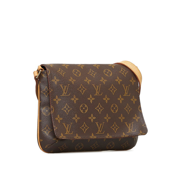 ルイ ヴィトン モノグラム ミュゼット タンゴ ショート ショルダーバッグ M51257 ブラウン PVC レザー レディース LOUIS VUITTON 【中古】