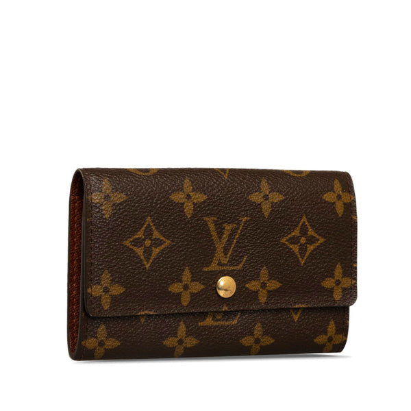 ルイ ヴィトン モノグラム ポルトモネ ジップ コインケース M61735 ブラウン PVC レザー レディース LOUIS VUITTON 【中古】