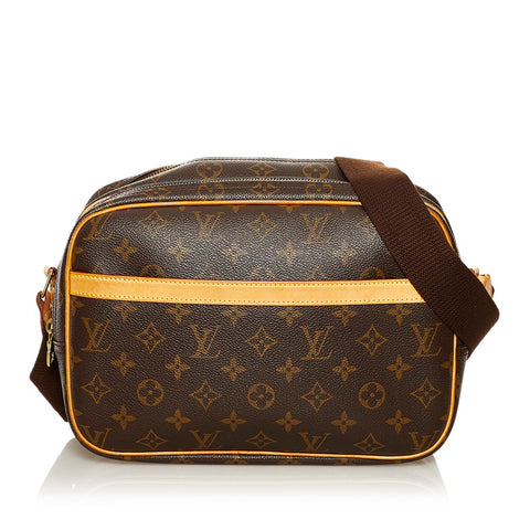 ルイ ヴィトン モノグラム リポーターPM ショルダーバッグ M45254 ブラウン PVC レザー レディース LOUIS VUITTON 【中古】