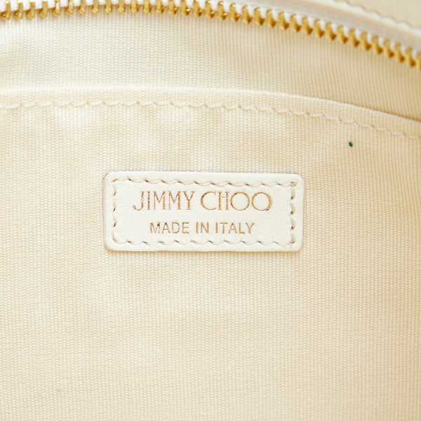 ジミーチュウ ゼナ スタースタッズ クラッチバッグ セカンドバッグ ホワイト レッド レザー レディース JIMMY CHOO 【中古】