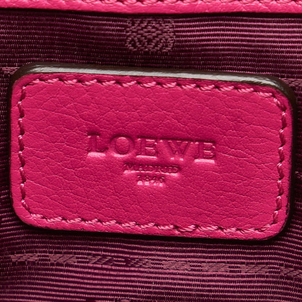 ロエベ ハンドバッグ ピンク パープル レザー レディース LOEWE 【中古】