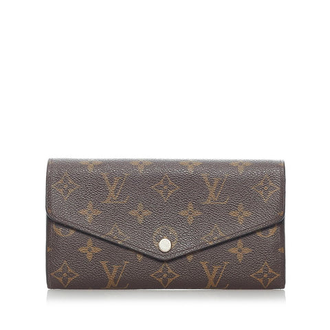 ルイ ヴィトン モノグラム ポルトフォイユ サラ 長財布 M60531 ブラウン PVC レディース LOUIS VUITTON 【中古】