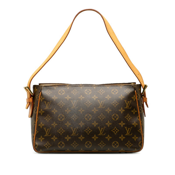 ルイ ヴィトン モノグラム ヴィバシテGM ショルダーバッグ M51163 ブラウン PVC レザー レディース LOUIS VUITTON 【中古】