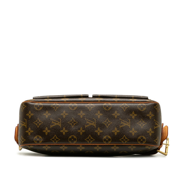 ルイ ヴィトン モノグラム ヴィバシテGM ショルダーバッグ M51163 ブラウン PVC レザー レディース LOUIS VUITTON 【中古】