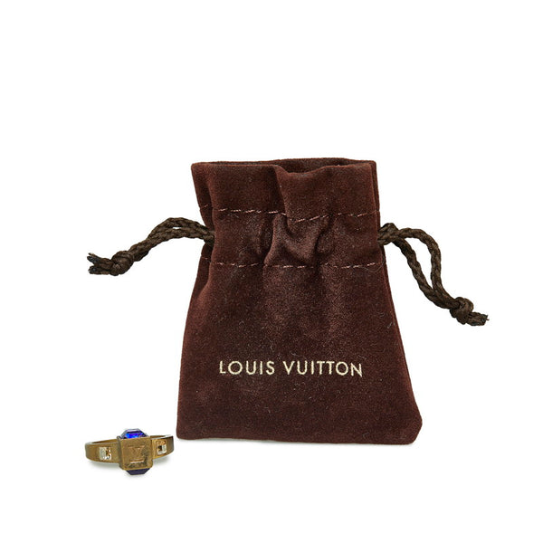 ルイ ヴィトン ギャンブルリング M リング 指輪 M65099 ゴールド パープル メッキ レディース LOUIS VUITTON 【中古】