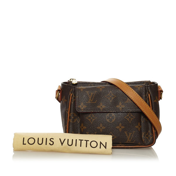 ルイ ヴィトン モノグラム ヴィバシテ PM ミニ ショルダーバッグ M51165 ブラウン PVC レザー レディース LOUIS VUITTON 【中古】