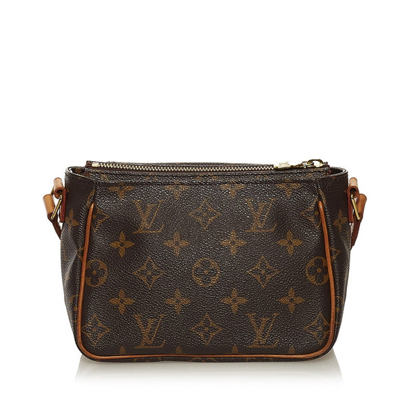 ルイ ヴィトン モノグラム ヴィバシテ PM ミニ ショルダーバッグ M51165 ブラウン PVC レザー レディース LOUIS VUITTON 【中古】