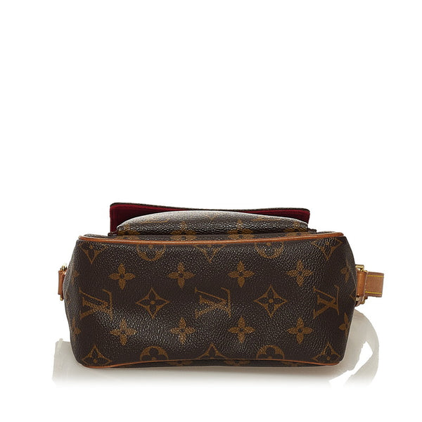 ルイ ヴィトン モノグラム ヴィバシテ PM ミニ ショルダーバッグ M51165 ブラウン PVC レザー レディース LOUIS VUITTON 【中古】