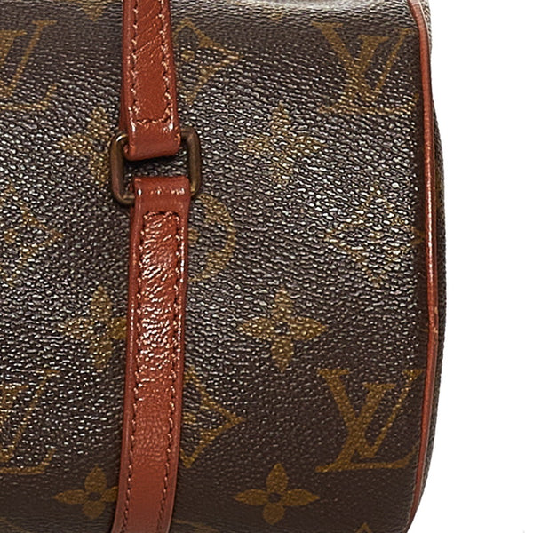 ルイ ヴィトン モノグラム 旧 パピヨン M51366 ブラウン PVC レザー ハンドバッグ レディース LOUIS VUITTON 【中古】