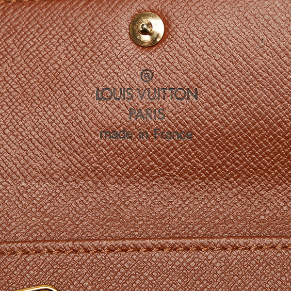 ルイ ヴィトン モノグラム ミュルティクレ 4 キーケース M69517 ブラウン PVC レザー レディース LOUIS VUITTON 【中古】