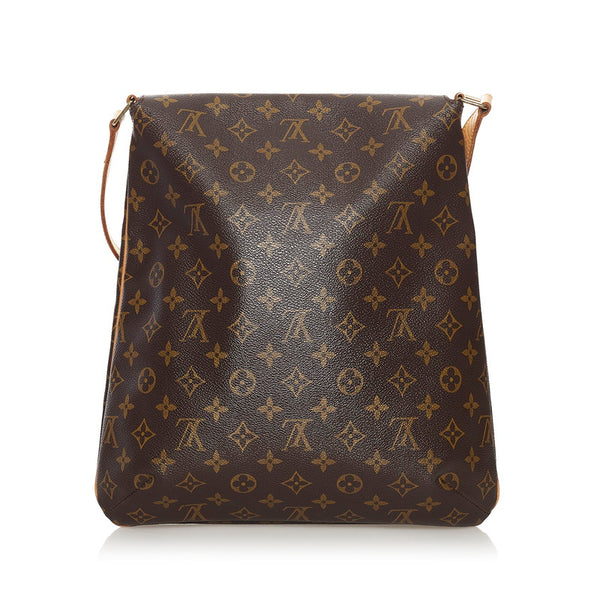 ルイ ヴィトン モノグラム ミュゼット 斜め掛け ショルダーバッグ M51256 ブラウン PVC レザー レディース LOUIS VUITTON 【中古】