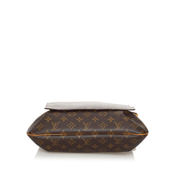 ルイ ヴィトン モノグラム ミュゼット 斜め掛け ショルダーバッグ M51256 ブラウン PVC レザー レディース LOUIS VUITTON 【中古】