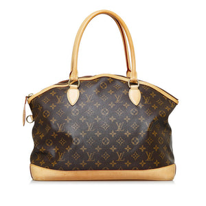 ルイ ヴィトン モノグラム ロックイット ホリゾンタル ハンドバッグ M40104 ブラウン PVC レザー レディース LOUIS VUITTON 【中古】