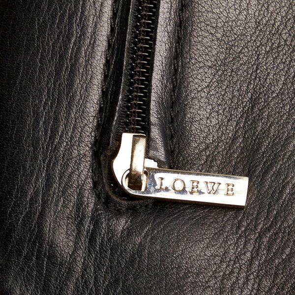 ロエベ アナグラム ビジネスバッグ ショルダーバッグ 2WAY ブラック レザー メンズ LOEWE 【中古】