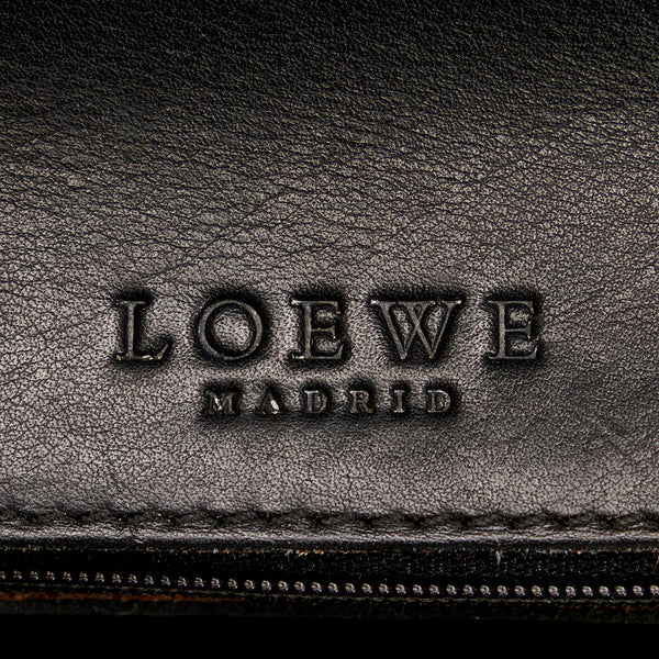 ロエベ アナグラム ビジネスバッグ ショルダーバッグ 2WAY ブラック レザー メンズ LOEWE 【中古】