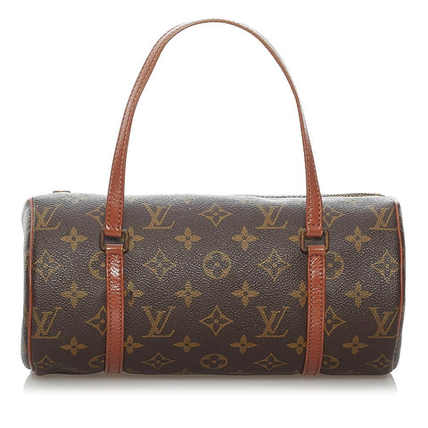 ルイ ヴィトン モノグラム 旧パピヨン M51366 ブラウン PVC レザー ハンドバッグ レディース LOUIS VUITTON 【中古】