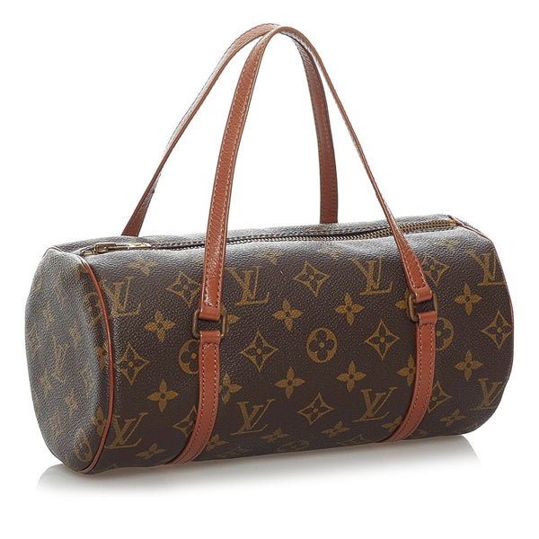 ルイ ヴィトン モノグラム 旧パピヨン M51366 ブラウン PVC レザー ハンドバッグ レディース LOUIS VUITTON 【中古】