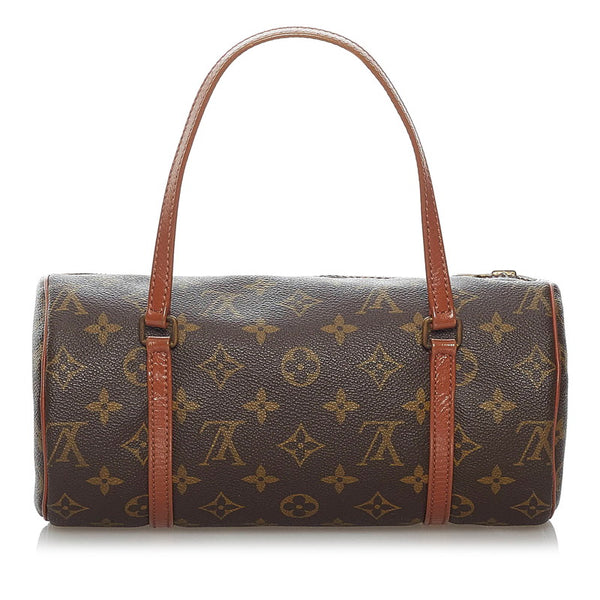 ルイ ヴィトン モノグラム 旧パピヨン M51366 ブラウン PVC レザー ハンドバッグ レディース LOUIS VUITTON 【中古】