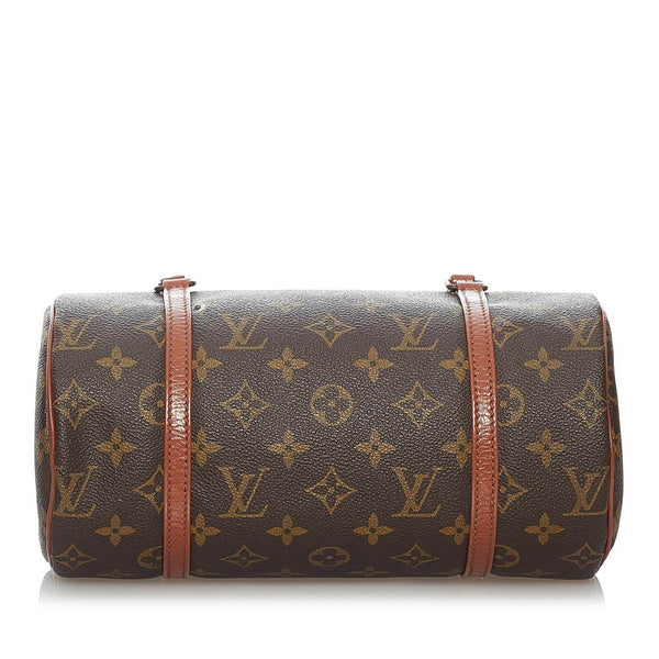 ルイ ヴィトン モノグラム 旧パピヨン M51366 ブラウン PVC レザー ハンドバッグ レディース LOUIS VUITTON 【中古】