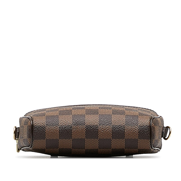 ルイ ヴィトン ダミエ イパネマ 斜め掛け ショルダーバッグ  N51296 ブラウン PVC レザー レディース LOUIS VUITTON 【中古】