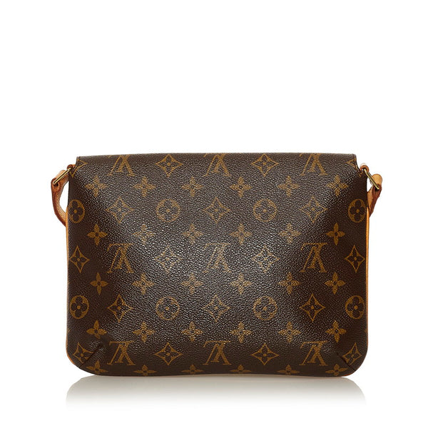 ルイ ヴィトン モノグラム ミュゼットタンゴ ショート ショルダーバッグ M51257 ブラウン PVC レザー レディース LOUIS VUITTON 【中古】