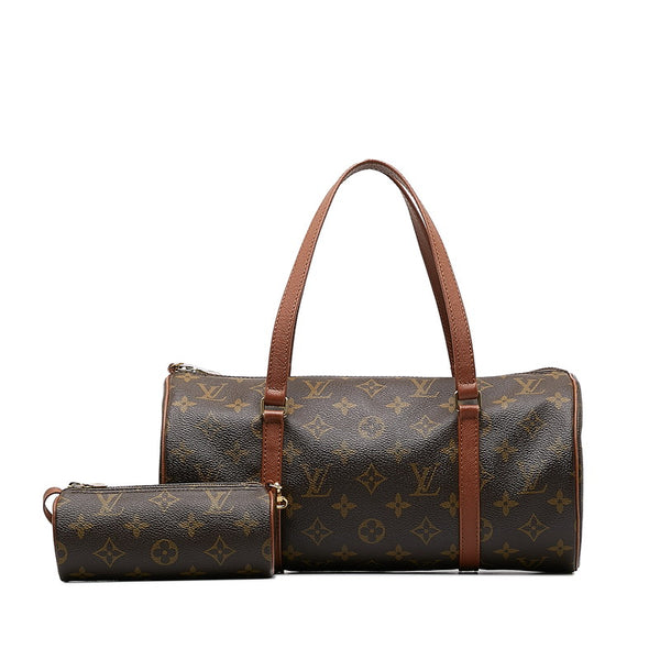 ルイ ヴィトン モノグラム パピヨン30 (旧) ハンドバッグ M51365 ブラウン PVC レザー レディース LOUIS VUITTON 【中古】