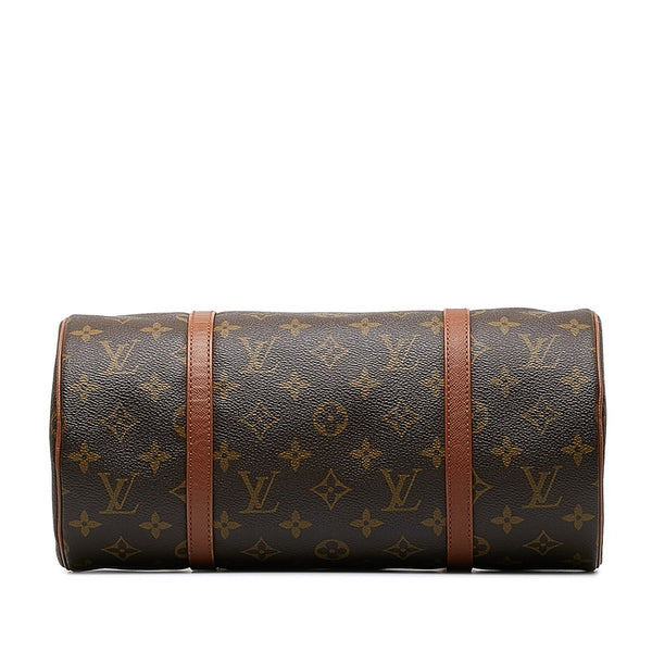 ルイ ヴィトン モノグラム パピヨン30 (旧) ハンドバッグ M51365 ブラウン PVC レザー レディース LOUIS VUITTON 【中古】